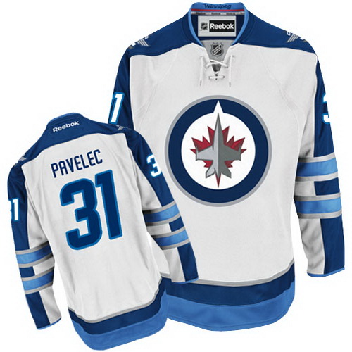 Classic Design Winnipeg Jets 31 Ondrej Pavelec White NHL Hockey Jersey